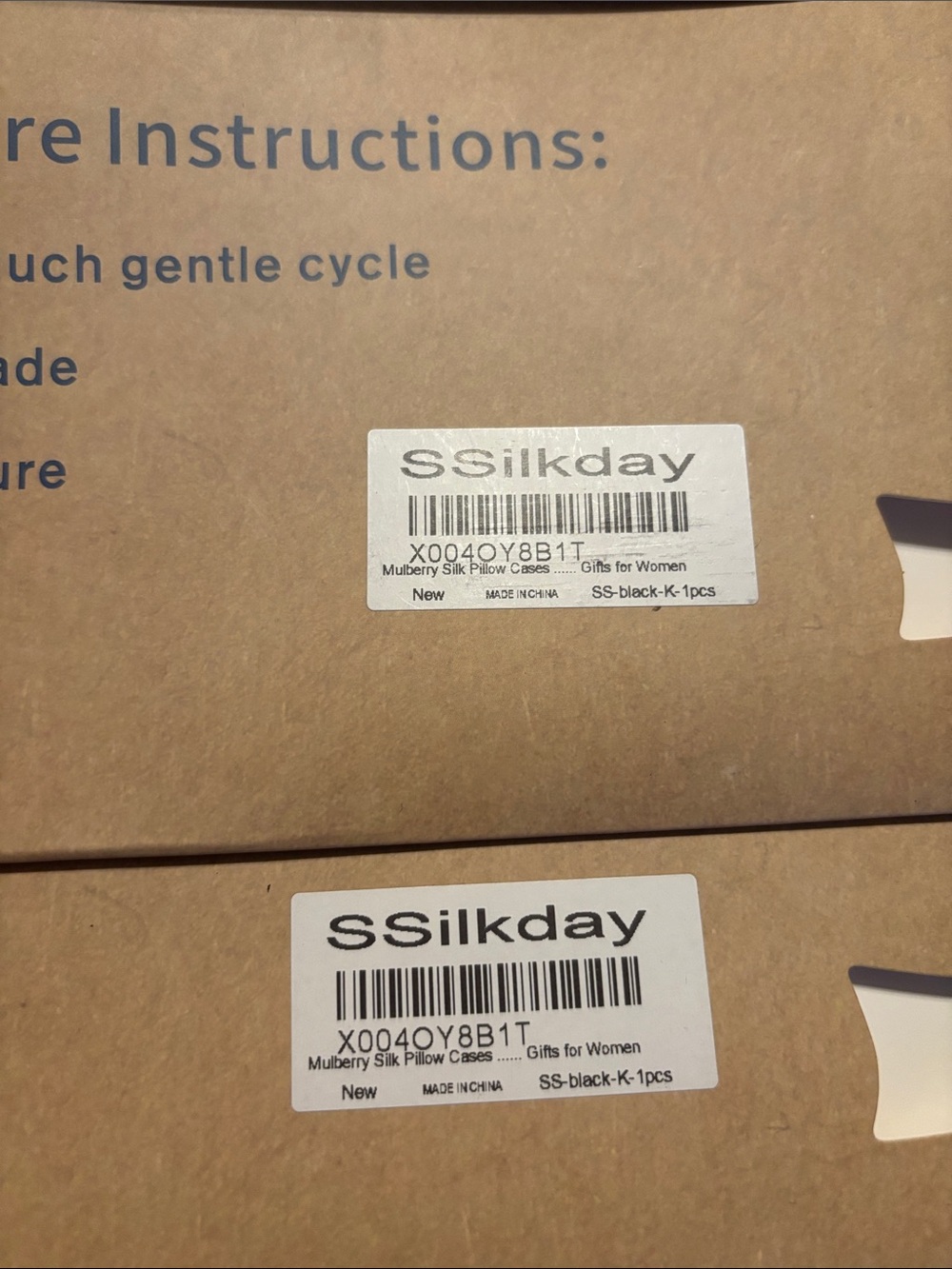 2 - SSilkday mulberry silk pillow cases / black / king size - Picture 8 of 8